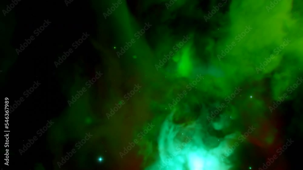 Wall mural cosmic colorful nebula. design. moving colorful fog in outer space. colorful nebula of space in beau