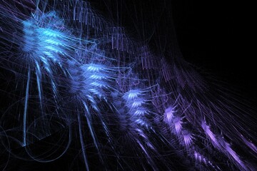 abstract background black blue art abstract design fractal graphic illustration 