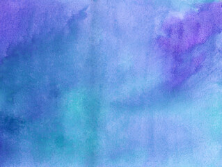 abstract blue watercolor background with texture and space