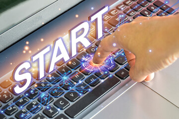 concept of starting something new, starting a new year, starting a new job