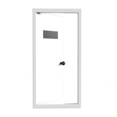 3d render door room entrance with door frame