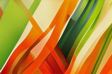 Obraz premium abstract background with beautiful and fresh orange and green colors