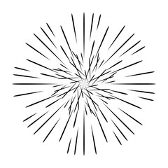 A celebrative pyrotechnic, flat illustration