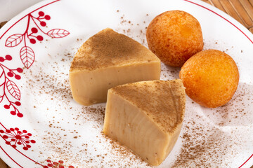 Fritters and custards Are Delicious Combinations Of Traditional Colombian Food.