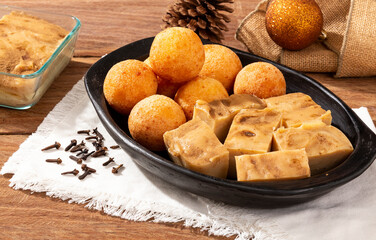 Fritters and custards Are Delicious Combinations Of Traditional Colombian Food.