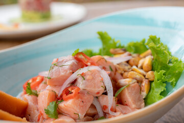 Typical peruvian food and drinks, peruvian ceviche