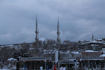 Fototapeta premium winter in the city