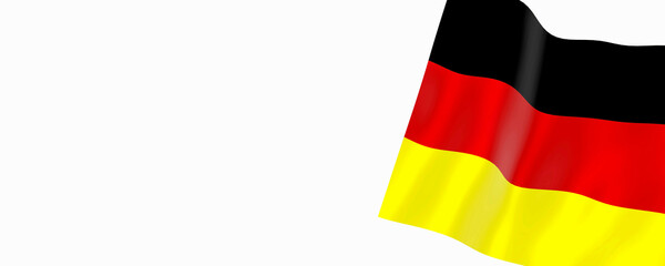 Flaga Niemiec baner Germany flag banner - obrazy, fototapety, plakaty