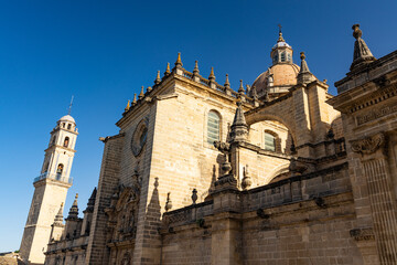 Fototapeta na wymiar cathedral in Jerez de la Fronterra in Andalusia
