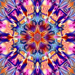 Fototapeta na wymiar Abstract kaleidoscope background. Beautiful multicolor kaleidoscope texture. Unique kaleidoscope design.