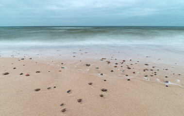 Rocks on Baltic Sea beach