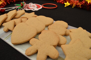 beautiful handmade cookies for Christmas celebration