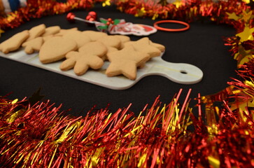 beautiful handmade cookies for Christmas celebration