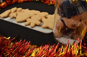 beautiful handmade cookies for Christmas celebration