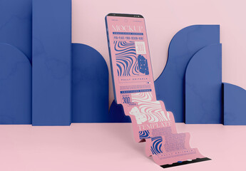 3d Screen Phone Mockup