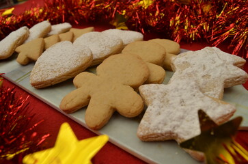 beautiful handmade cookies for Christmas celebration