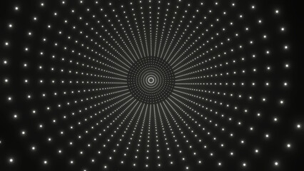 Neon lights tunnel Illustration