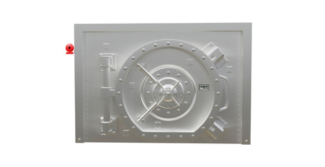 Safe box door vault front 3D Illustration