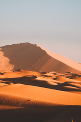 Fototapeta na wymiar merzouga desert sahara sand dunes in morocco