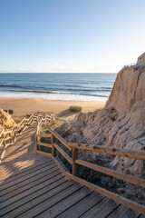 One of the most beautiful beaches in Spain, called (Cuesta Maneli, Huelva) in Spain.  Surrounded by...