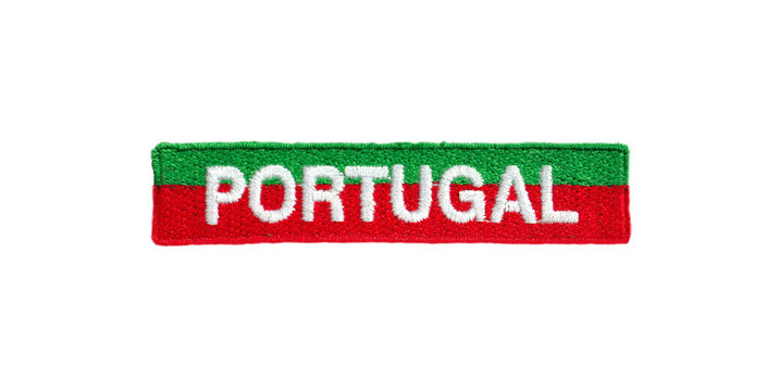 Tarja em tecido alusiva a Portugal
