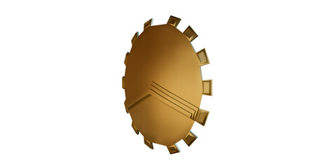 Spantan shield redesign icon 3D Illustration
