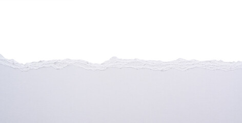 Fototapeta Papel rasgado blanco sobre fondo blanco, recurso gráfico obraz