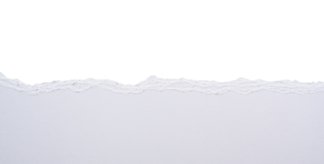 Papel rasgado blanco sobre fondo blanco, recurso gráfico