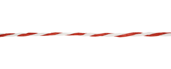 Cuerda para regalos de color rojo y blanco