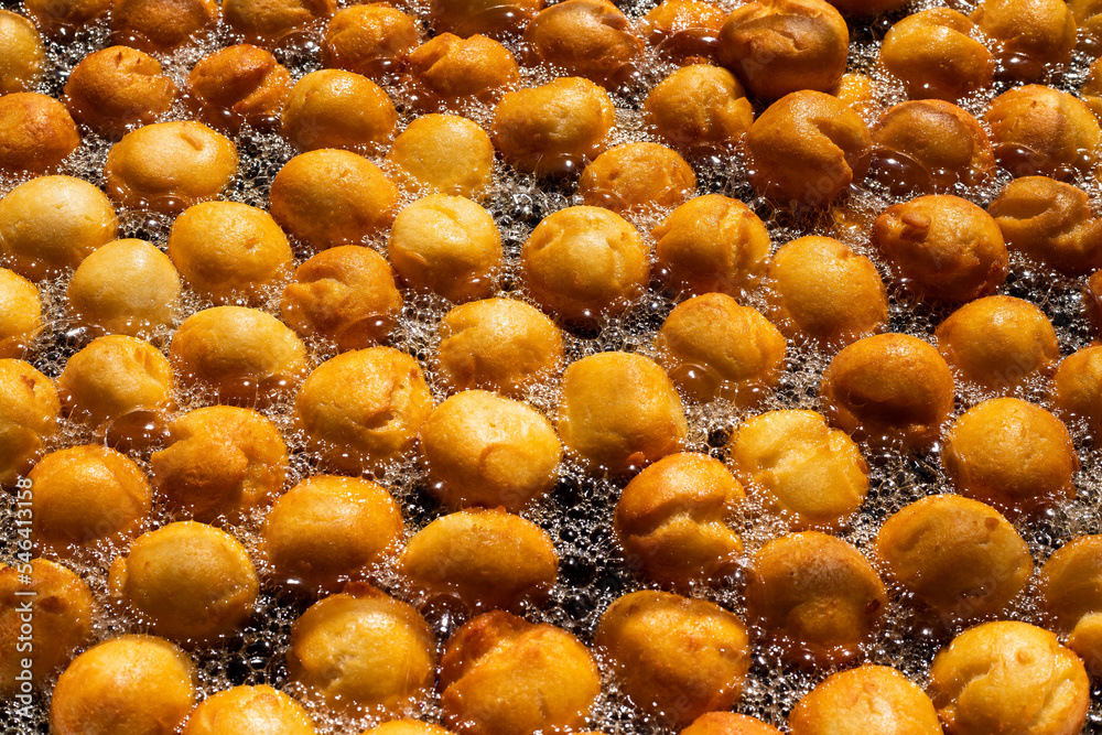 Sticker Colombian fried buñuelos - Traditional Colombian food