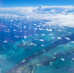 aerial view of the ocean