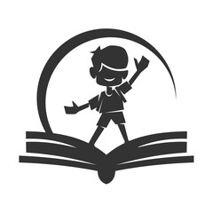Children education logo vector, Education logo designs template, design concept, logo, logotype element for template