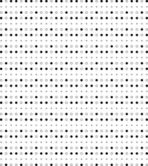 Padrão abstrato com bolinhas preenchidas e em linha