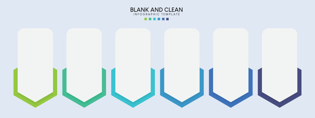 Blank and clean. Steps business data visualization timeline process infographic template design