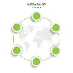 Blank and clean. Steps business data visualization timeline process infographic template design
