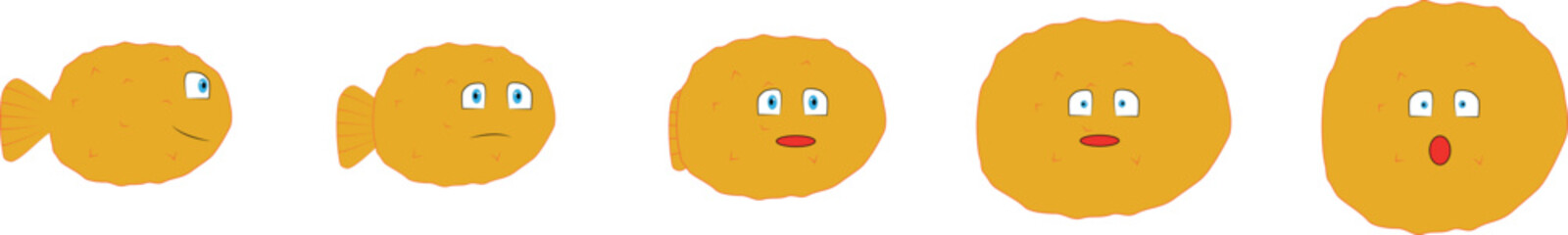 Gold thorn fish splitesheet animation explode