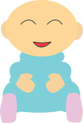 Simple Baby drawn vector