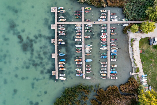 Boat Harbour In Balatonalmadi