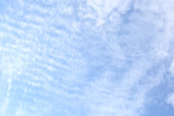 Picturesque view of blue sky with white clouds