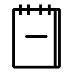 article minus note remove stationery writer icon