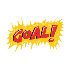 Goal pop art text