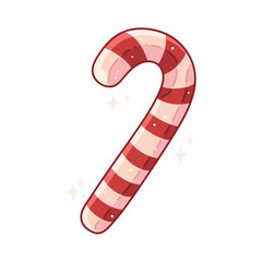 peppermint cane christmas icon