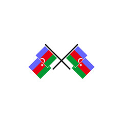Azerbaijan independence day icon set vector sign symbol