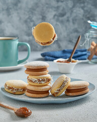 cup of coffee and cookies