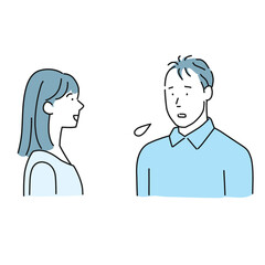 薄毛を気にして会話に集中できない男性