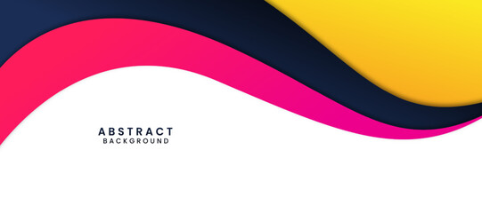 Obraz premium abstract wavy background vector illustration template