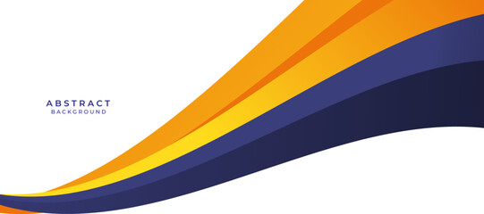 Fototapeta premium abstract orange and blue background vector illustration