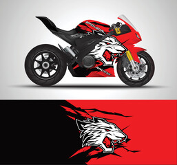 motorcycle livery graphic vector. abstract grunge background design for vehicle vinyl wrap and car branding	