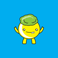 Fototapeta premium funny boy doodle cartoon illustration.