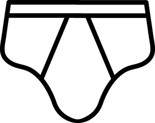 Underwear icon vector symbol template on white background..eps